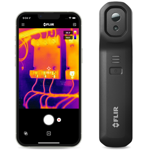 Industrial engineer analyzing thermal imaging results
