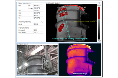 Fire safety inspection using thermal technology